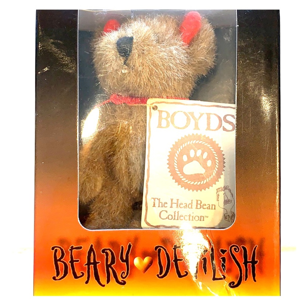 NIB Mini Boyd’s Bear “Beary Devilish” 3” Jointed